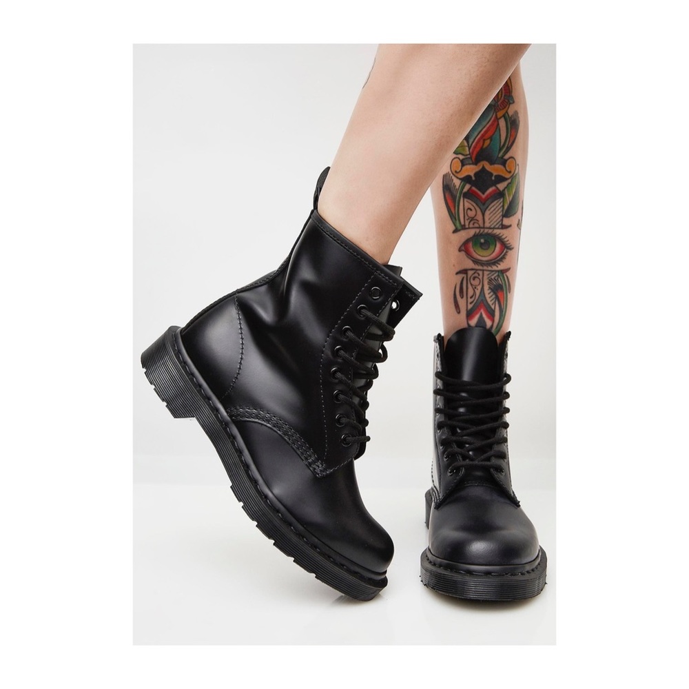 Black 1460 Dr. Marten Mono Boots